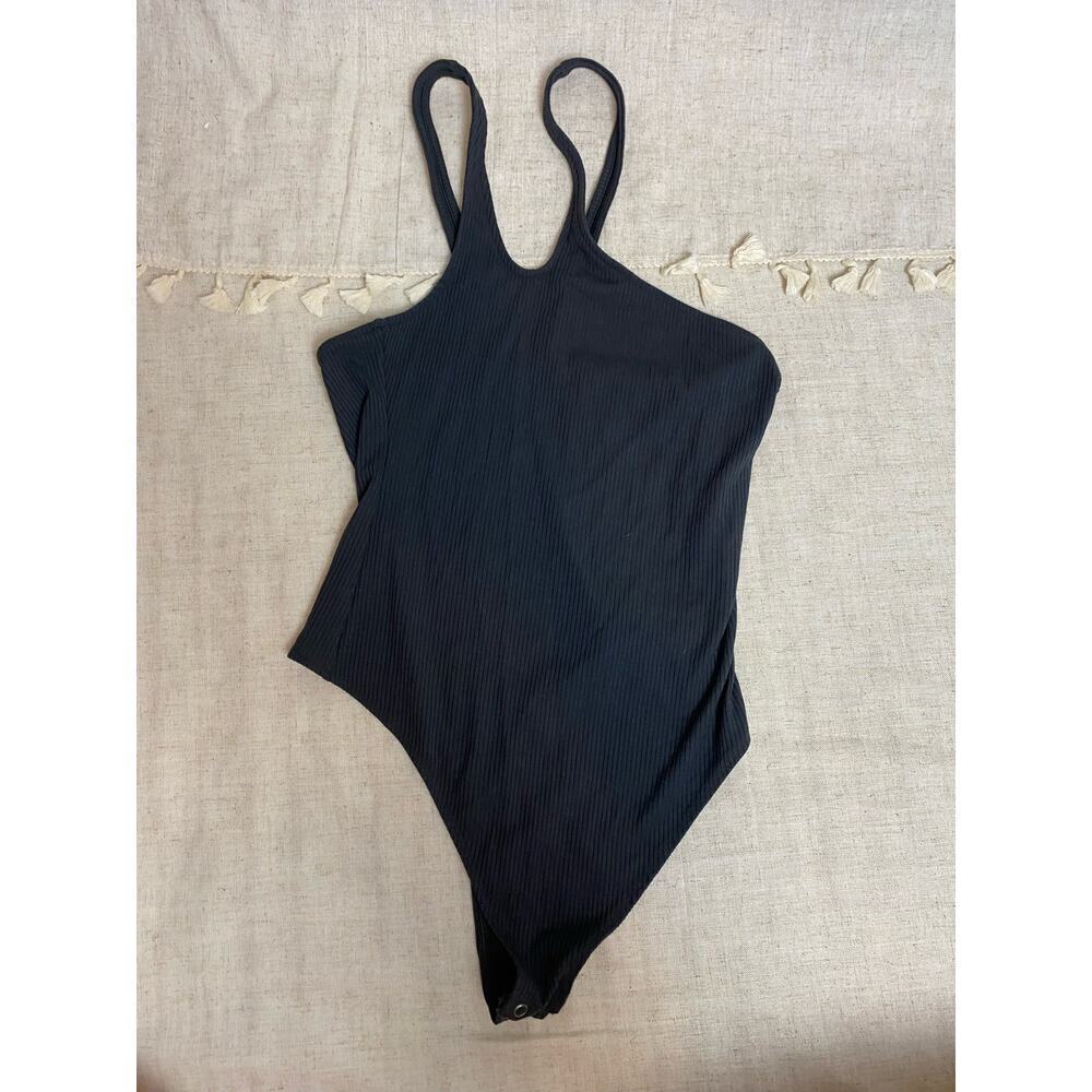 American Eagle Black Tank Bodysuit Size Medium